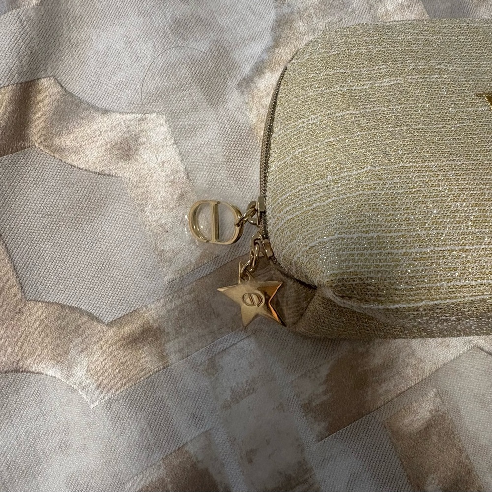 Dior Gold Cosmetic Bag - Picture 3 of 4